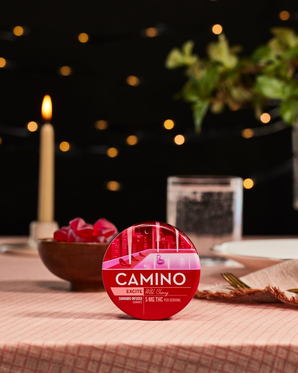 Camino 5mg Wild Cherry Gummies Cannabis Edibles Kiva Confections