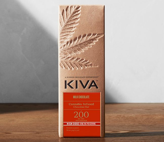 Kiva Bar Milk Chocolate High Dose Cannabis Edible Kiva Confections