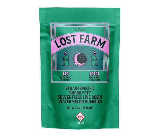 10mg Raspberry x Hell's OG Live Resin Gummies | Kiva Confections