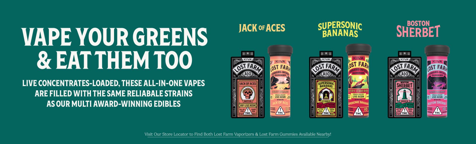 Lost Farm All In One Vapes | Kiva Confections